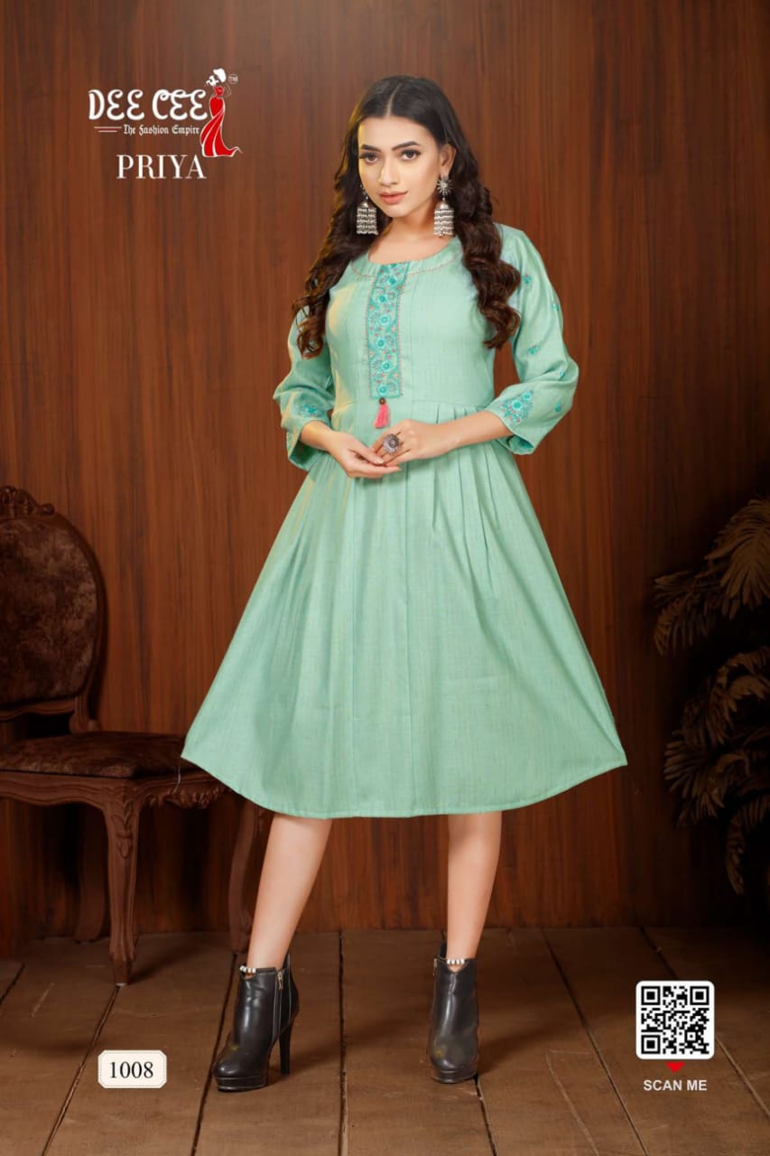 Priya By Dee Cee Rayon Anarkali Kurtis Wholesale Clothing Suppliers In India